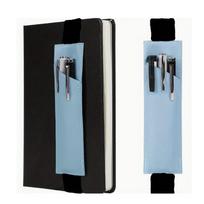 Adjustable  Straps Elastic Band Pen Holder Colorful Pencil Holder Case for Notebook  School šviesiai mėlyna spalva