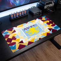 Aston Villa Football Print Large Mouse Pad, Anti-Slip Extended Gaming Desk Mat for Office Home 30cmx60cm（11.8x23.6inch）