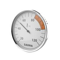 Dial Hanging Household Sauna Hygrometer Thermometer Fast Delivery Plastic Material for Room Temperature Testing