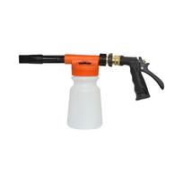 Garden Hose Snow Foam Gun, Foam Lance Cannon, Foam Blaster Sprayer, Low Pressure Car Wash, Exterior Car Cleaner Brass oranžinė