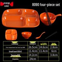 Melamine Oval Divided Canteen Plate