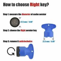 Faucet Faucet Aerator Key Aerator Key 5pcs/Set Removal Tool Blue Water Faucet Water Removal For American Standard China Mainland