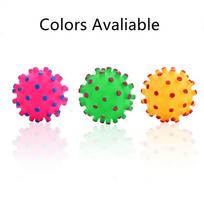 Random Color Training Elastic Crazy Funny Pet Toys Soft Rubber Squeaky Sound Dog Chew Ball