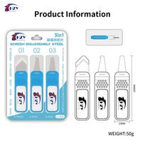 HZY H-506 Cold Glue Removal Blade IC Chip Scraper 0.1mm Ultra Thin Flexible Pry Tool for iPhone Samsung Screen Decomposition H-506