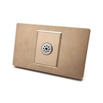 America Style Floor Family 110V 220V Lighting on off Voice Control Wall Switch (Gold,118mm*72mm&US Standard) auksas