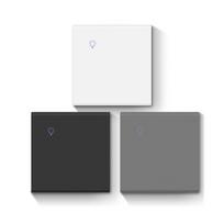 2025 Odai draugiški klavišų jungikliai 8 klavišų Smart Tuya 2 viename Zigbee sieninis jungiklis Neutralus ir fazės jungiklis su įmontuotu 16A relė (as the picture,86mm*86 mm&Chinese Standard) black