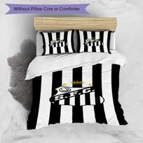 Fc Crest Design Printed Pattern Duvet Cover Set – includes 1 duvet cover and 2 matching pillowcases Bedroom decor Christmas gifts 135cm*200cm