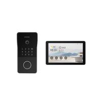 Hiwink Smart Villa Door Entry System with 2K Waterproof Doorbell Camera 7'' Touch Screen Indoor Monitor Compatible with Tuya (as the picture,TCP&Two-Way Intercom)