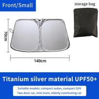 Car Windshield Sun Shade Foldable Heat Protection UV Resistant Easy Storage for Most Vehicles Outdoor Parking Use M sidabras