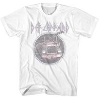 Def Leppard On Through The Night Distressed Men's T Shirt Rock Music Band Merch S