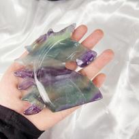 High Quality Natural rainbow Fluorite unicorn Carving Crystal Crafts Stone unicorn  for Healing Home Decoration One Size