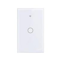 US Plug WiFi Smart Light Switch Single Open App Control Touch Sensor Switch Touch Control Remote Control Wall Switch Smart Home 220v balta