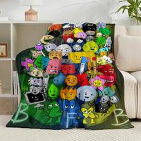 1PC Colorful Dream Island Collage Flannel Blanket Gift, Suitable for Both Men And Women, Soft Ideal for Beds And Sofa, Birthday Or Christmas Gift 75x90cm
