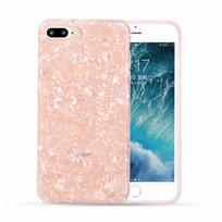 Minkštas iPhone dėklas, skirtas iPhone 7 8 Plus XR XS Max 6 6S Plus Dream Shell Pattern iPhone 7 rožinė