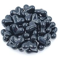17mm*22mm 5vnt/maišelyje Vientisos spalvos Saldainių spalvos Širdelės formos Dideli Karoliukai Papuošalų gamybai Rankų darbo Aksesuarai DIY Rankų darbo Medžiaga 17mm*22mm(5pcs) juoda