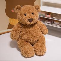 Cartoon Barcelona Bear Doll Brown Clothes Teddy Bear Plush Toy Doll Children's Pillow Doll Gift 28cm 0.25kg