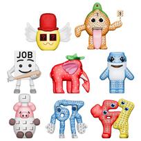 10cm Steal a Brainrot Game No.9 House Figure 8Pcs/Set Decoration Collection Birthday Gifts Toys for Kids Halloween Christmas red