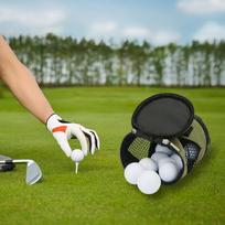 Golf Balls Storage Bag, Canvas Golf Ball Bags, Golf Pouch Bags with Zipper, Golf Bag Organizer Golf Tee Bag Golf Bag Organizer for Storing Golf Balls one size žalia