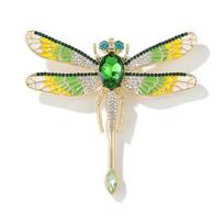 Exquisite Retro Enamel Dragonfly Brooches Pins For Women Clothing Coat Party Accessries Gifts A2