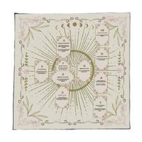 Taro staltiesė Kortų skaitymas Astrologija Aukurų audinys Būrimo kortos Stalo audinys Gobelenas Raganavimo reikmenys C 50x50cm