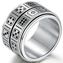 Anxiety Fidget Double Layer Spinner Dice Zeus Rings Fidgeting Anti Stress Fun Game Men Knuckles Finger Ring Powerful Souvenir Present BoyfriendTrendy 9