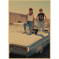 Thelma ir Louise Retro Plakatas Kraft Popierius Sienos Menas Freska 364 29.7X42cm (A3 size) brown
