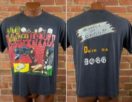 Snoop Doggy Dogg 1993 Beware of Dogg Doggystyle Rap Tee Concert T Shirt Unisex S brown