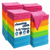 Microfiber Cleaning Cloth Pack Multipurpose Absorbent Reusable Cleaning Towels for Kitchen Bathroom Home Furniture Dusting Polishing Cloth 1pc