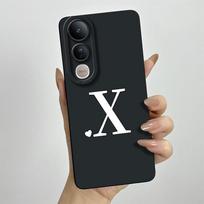 For Vivo V50 Lite Case Cute Initial Letters Phone Cover For Vivo V 50 Lite Soft Slim Silicone Anti Drop Protective Back Covers Vivo V50 Lite