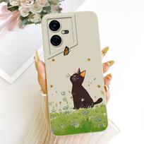 Phone Case For Tecno Pova Neo Neo3 LH6n LE6 Casing Liquid Silicone Cartoon Dragon Funny Cat Seabeach Pattern Back Cover Pova Neo 3 LH6n
