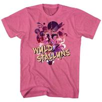 Bill and Ted Wyld Retro Pink Heather Adult T-Shirt 3XL