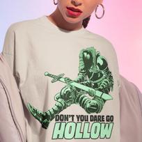 Elden Ring Don’t You Dare Go Hollow T-Shirt , Motivational Gamer Tee,Gaming Merch XL