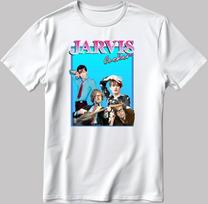 Famous Musician Jarvis Cocker Figure, Short Sleeve White-Black Men's / Women's T-Shirt H141 S