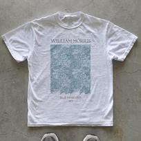 Blue Marigold Art T-Shirt | William Morris Botanical Print | Minimalist Vintage Pattern Tee 4XL