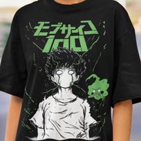 Unisex, Mob Psyhco 100 Shirt, PsychoHelmet Anime Shirt, Funny Shigeo and Dimple, Japanese Anime Otaku GIFT, Psycho Manga, Psyhco 100 Tshirt S