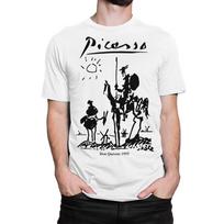 Don Quixote by Pablo Picasso T-Shirt, Men's and Women's Sizes (PAB-962111) 3XL white