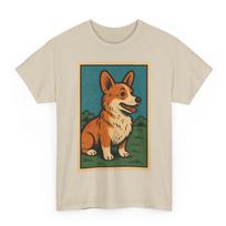 Corgi T-Shirt: Retro Comic Style Dog Lover Tee for Short Legs Big Personality Fans XL