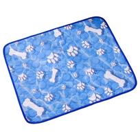 Soft Dog Cooling Pad Breathable Ice Cushion Comfortable Cat Nest Bed  All Season 24.41 x 19.69 in mėlyna
