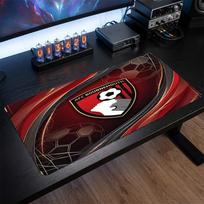 Bournemouth Football Print Large Mouse Pad, Anti-Slip Extended Gaming Desk Mat for Office Home 30cmx60cm（11.8x23.6inch）
