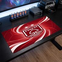 Nottingham Forest Football Print Large Mouse Pad, Anti-Slip Extended Gaming Desk Mat for Office Home 30cmx60cm（11.8x23.6inch）