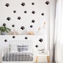 44pcs Dog and Cat Paw Print Wall Stickers for Home and Pet Spaces Vinyl Decals for Walls Furniture and Other Surfaces China Mainland
