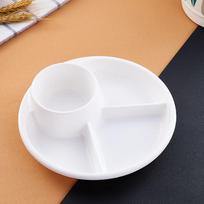 Divided Dinner Plate White/Pink/Green Children Adult Easy To Clean Lightweight PP5 Partition Plate Safe Brand New