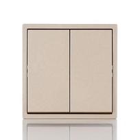 Dvigubo paspaudimo mygtuko sieninis jungiklis ES plonas skydelis 250V 10A 2 klavišų 1 krypties 2 krypčių šviesos jungiklis (Gold,80*80mm&Eu Standard) auksas