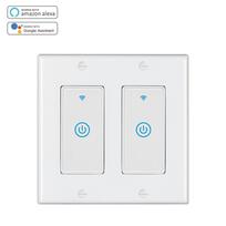 RSH for Tuya WiFi Smart Switch US 2/3/4/6 Gang Glass Wall Switches with Alexa & Google Voice Control Wireless Remote Timing Feat US&AU Standard