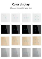 Smart Home WiFi Smart Wall Switches 1/2/3/4 Gang Single Live Wire Touch Switches with Smart Life App Alexa Google Home 10A (Grey,86mm*86 mm&Uk Standard) pilka