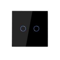 Bingoelec  1000W Tuya Smart Life 2 Gang Switches and Socket Led Wall Light Remote Control Switches 86mm*86 mm&Eu Standard juoda