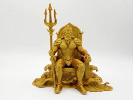 Eco-Friendly PLA 3D Printed Poseidon (Neptune) Aquarium Decoration Fish Tank Landscape Ornament Piece Accessory auksas
