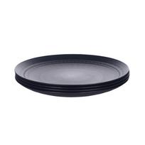 4PCS Heat-resistant Dinner Plate Round Salad Dish Practical Plastic Dessert Plate  Parties 19.5 cm/7.68 in