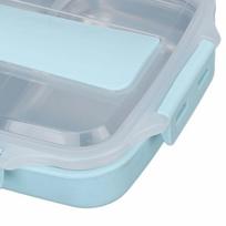 304 Stainless Steel Insulated Lunch Box 1.2L Bento Lunch Box Leakproof Lunch Box  For Travel mėlyna