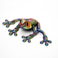 3D Printed Magnetic Articulated Frog Fidget Toy Cute Flexi Animal Model Fridge Magnet Stress Relief Sensory Gift Desktop Decor